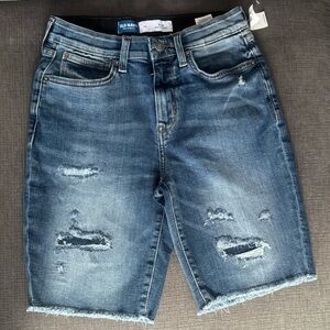Old Navy Boys Faded Blue Jean Shorts Size 14